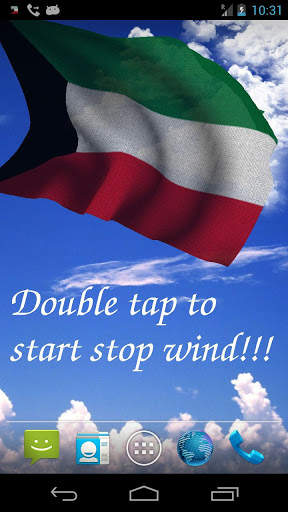 Kuwait Flag Live Wallpaper screenshot 1