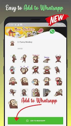 New Stickers - WAStickerApps for Whatsapp screenshot 4