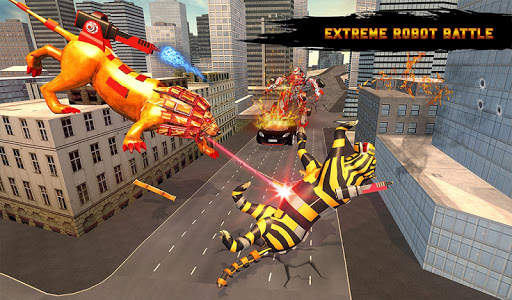 Ultimate Robot Lion Vs Tiger Robot Transform screenshot 2