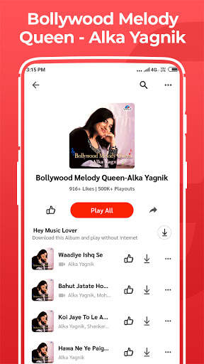 Alka Yagnik Old song, Romantic, sad song MP3 App screenshot 5