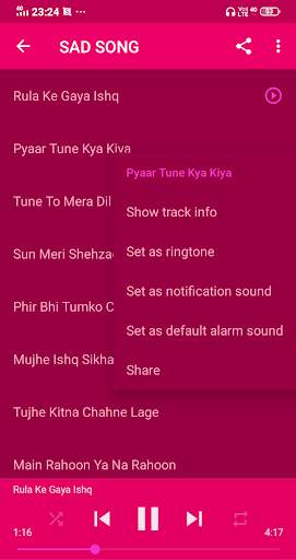 Hindi Sad Songs || Offline screenshot 3
