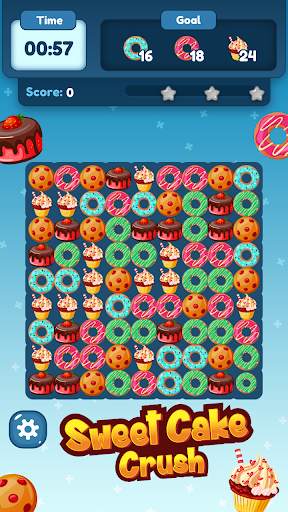 Sweet Cake Crush : Match Puzzle Game 퍼즐게임 중독성게임 screenshot 1