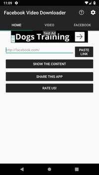 Video Downloader for Facebook 2019 screenshot 1