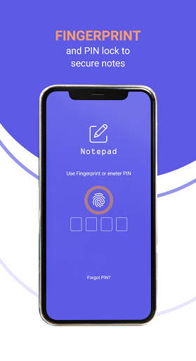 Notepad with Lock screenshot 1