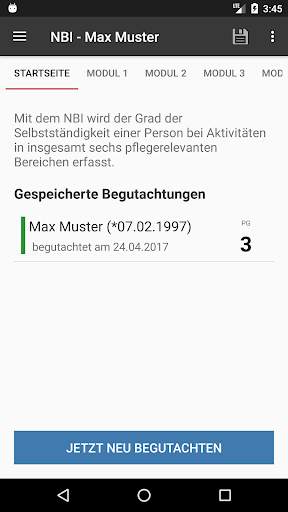 NBI Pflegegradrechner screenshot 1