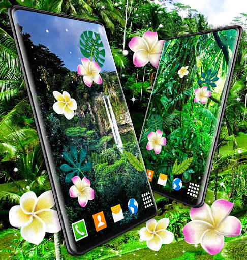 Jungle Live Wallpaper 🌴 Palm Forest Themes screenshot 6