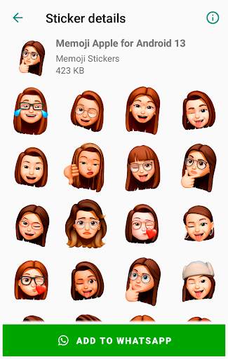 Memoji Apple Stickers for Android WhatsApp screenshot 4