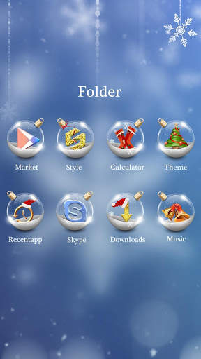 Romantic Christmas Go Launcher Theme screenshot 4