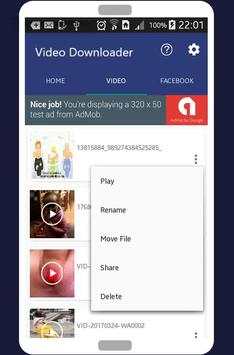 Video Downloader for Facebook screenshot 4