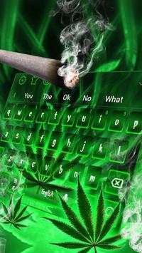 Cool Weed Rasta Smoke Keyboard Theme screenshot 2