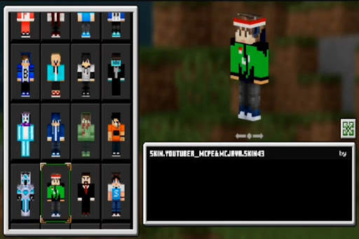 Youtuber Custom Mod Skin MCPE screenshot 2