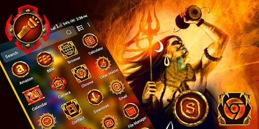 Lord Shiva Launcher Theme скриншот 2