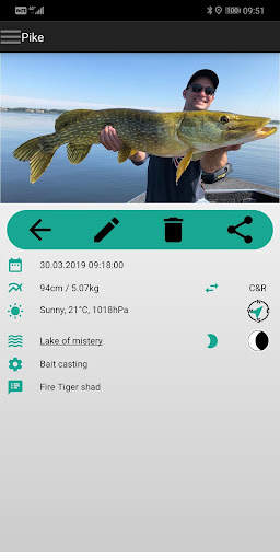 fish trace - Angler Fangbuch screenshot 2