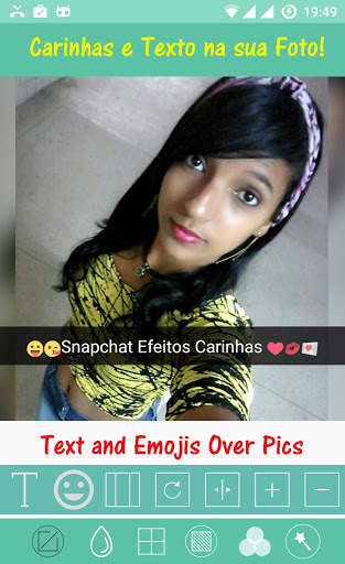 Insta❤Square Carinhas e Texto em fotos tipo Snap screenshot 2