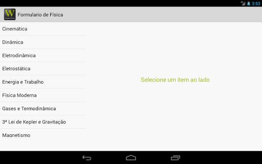Formulário de Física screenshot 3