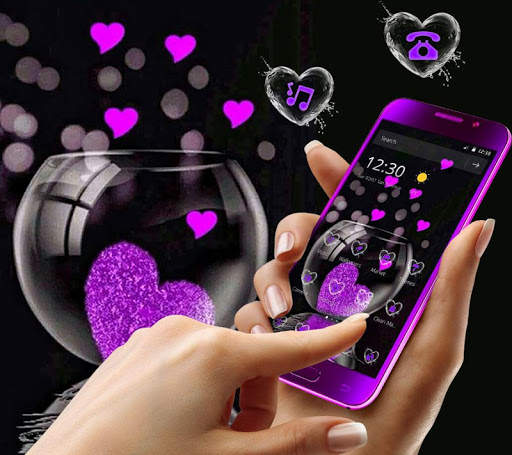 Pink Love Heart Theme screenshot 1