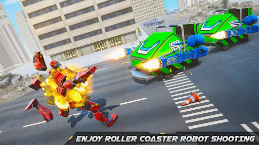 Roller Coaster Robot Car Games: Multi Robot Game screenshot 3