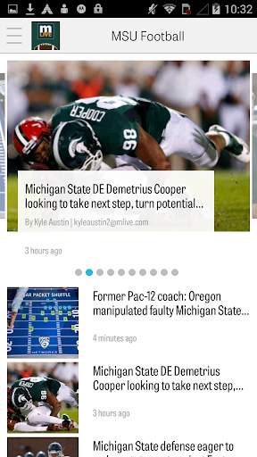 MLive.com: MSU Football News screenshot 1
