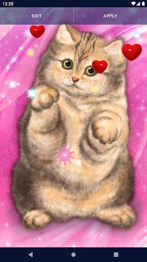 Cute Fluffy Cat Live Wallpaper screenshot 5