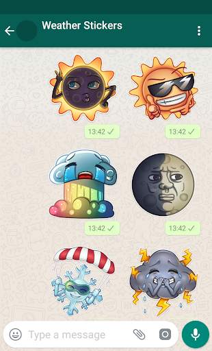 New WAStickerApps ⛅ Weather Stickers For WhatsApp screenshot 1