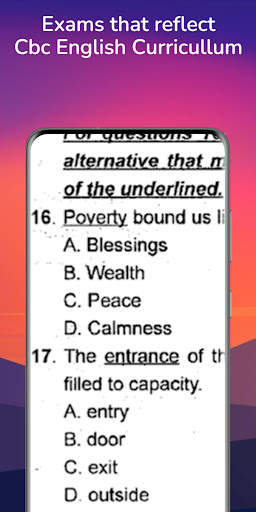 Cbc English Grade 7 Exams Answ screenshot 5