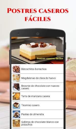 Postres Caseros Fáciles screenshot 4