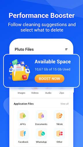 Pluto Files - Junk Clean screenshot 1