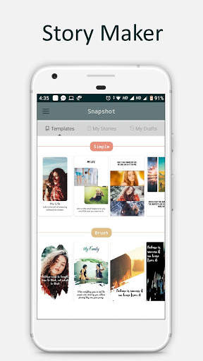 Snapshot : Story Maker For Instagram, Facebook screenshot 1