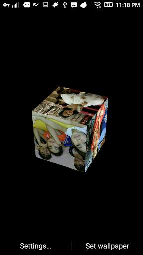 3D Cube Photo Live Wallpaper, 3d Cube Background screenshot 8