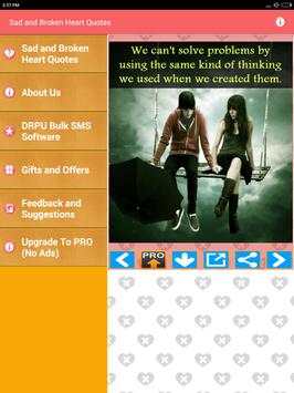 Sad Broken Heart Photos Quotes screenshot 14