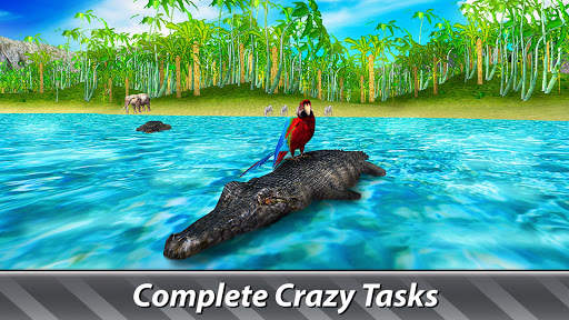 Jungle Parrot Simulator - try wild bird survival! screenshot 8