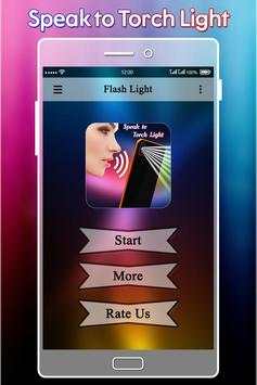 Speak to Torch Light :  Flashlight screenshot 2