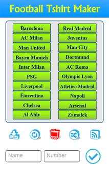 Football Tshirt Maker 1 تصوير الشاشة