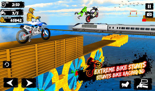 Mega Ramp Bike Race 3d Bike Stunt- Racing Games screenshot 8