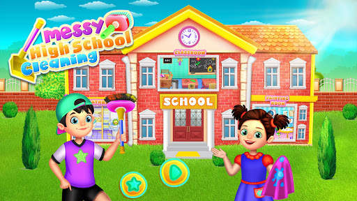 Messy High School Cleaning: Girl Room Cleanup Game screenshot 1
