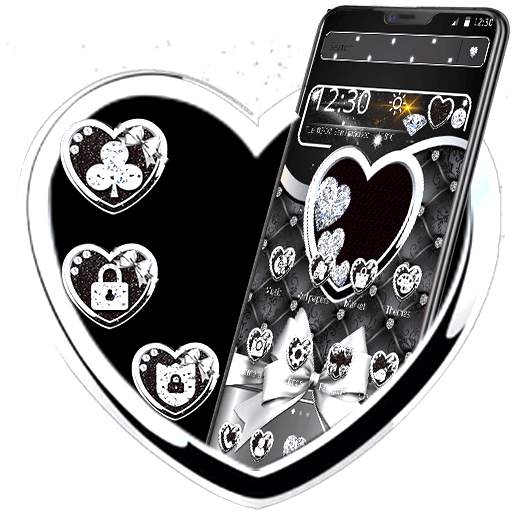 Shiny Diamond Heart Launcher Theme💖 1.1.1