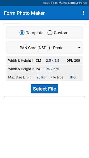 Form Photo Maker - Resizer, Compressor & Converter screenshot 1