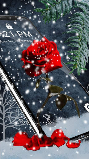 Red Rose Heart APUS Live Wallpaper screenshot 2