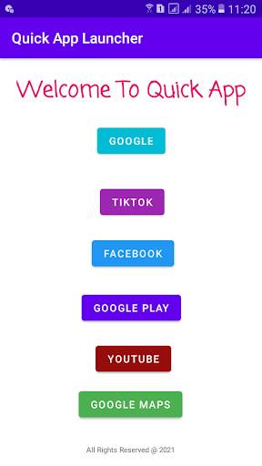 Quick App Launcher screenshot 1