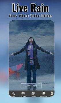 Live Rain Snow Photo Video Editor screenshot 3