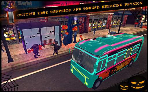 Halloween Bus Kota Simulator screenshot 3
