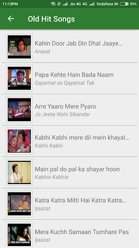 Hindi Old Songs Video screenshot 1