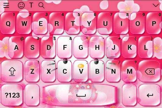 Cute Pink Kitty Cat Keyboard screenshot 7