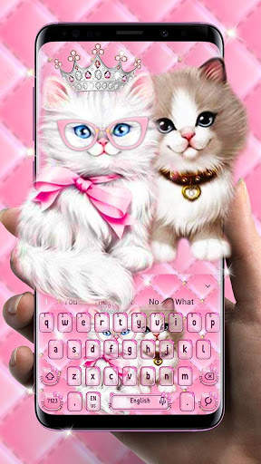 Cute Lovely Kitty Keyboard screenshot 1