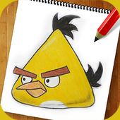 How to draw Birds Angry icon