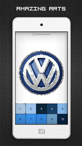 Cars Logo Pixel Art - Color by Numbers Car Games screenshot 4