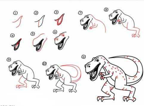 How To Drawing Dinosaurs Real screenshot 2