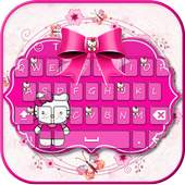 Pink Kitty Keyboard Theme 4.4