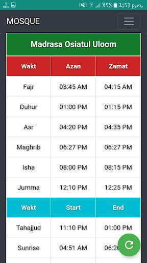 Namaz Time (Namaz Time Table of your local mosque) screenshot 3