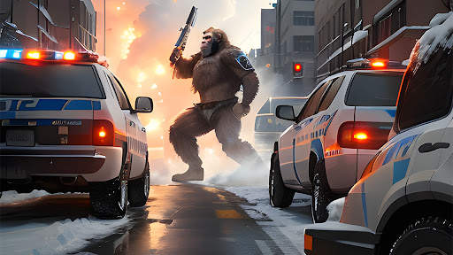 Angry Gorilla Apes City Games screenshot 2